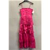 Image 8 : Woven Cocktail Swing Gown, Hot Pink, Size 6, New with Tag (retail $2700)