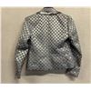Image 8 : Woven Lt. Gray/Silver Button-Front Jacket, No Tag (Has Minor Surface Wear) Med/Lrg
