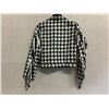 Image 8 : Woven Black-White Fiji Jacket w/ Fringe, Size M, New with Tag (Retail $1500)