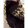 Image 3 : Woven Black/Earth Jacket w/ State of Hawaii Buttons, Fringe, Size S, New - No Tag (Retail $1500)
