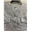 Image 2 : Woven Lt. Gray Button-Front Jacket, No Tag, Faint Stains