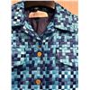 Image 3 : Woven Blue Jacket w/ Fringe & State of Hawaii Buttons, Size Small, New, No Tag ($1500 Retail)