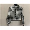 Image 1 : Woven Black-White Fiji Jacket w/ Fringe, Size S, New with Tag (retail $1500), Faint Stains