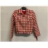 Image 1 : Woven Scarlet-Gold Jacket w/ Fringe, Size M, New - No Tag