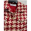 Image 2 : Woven Scarlet-Gold Jacket w/ Fringe, Size M, New - No Tag