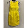 Image 1 : Woven Cocktail Dress, Yellow, Size 4, New with Tag (retail $950)
