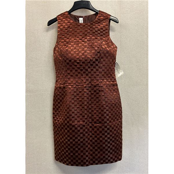 Woven Cocktail Dress, Brown, Size 10, New with Tag (retail $950)