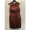 Image 1 : Woven Cocktail Dress, Brown, Size 10, New with Tag (retail $950)