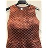 Image 2 : Woven Cocktail Dress, Brown, Size 10, New with Tag (retail $950)
