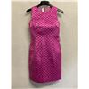 Image 1 : Woven Cocktail Dress, Magenta, Size 4, New with Tag (retail $950)