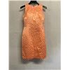 Image 1 : Woven Cocktail Dress, Orange, New, No Tag