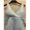 Image 2 : Woven Bias Top Dress - Chiffon, Lt. Blue, Size 10, New with Tag (retail $850)