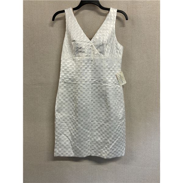 Woven Bias Top Dress - Chiffon, White, Size 12, New with Tag (retail $850)