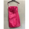Image 1 : Woven Strapless Cocktail Dress, Shocking Pink, Size 8, New with Tag (retail $1500)