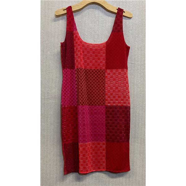Mana Casual Dress, Red/Pink, No Tag