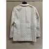 Image 8 : Woven Satin and Grosgrain Blazer, White, No Tag, Has Stains
