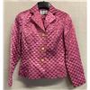 Image 1 : Woven Dusty Pink Satin and Chiffon Jacket, Size 6, New, No Tag (Retail $1250)