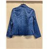 Image 7 : Woven Blue Satin and Chiffon Jacket, Size 10, New with Tag (retail $1250)