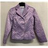 Image 1 : Woven Lilac Satin and Chiffon Jacket, Size 8, New, No Tag