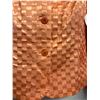 Image 3 : Woven Tangerine Satin and Chiffon Jacket, Size S, New with Tag
