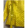 Image 10 : Woven Canary Satin and Chiffon Jacket, Size 4, Has Tag, Missing Buttons (Retail $1250)