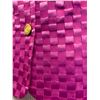 Image 3 : Woven Magenta Satin and Chiffon Jacket, Size 4, New with Tag (Retail $1250)