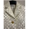 Image 2 : Woven Ivory Jacket, Size 6, New with Tag (Retail $1250)