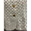 Image 3 : Woven Ivory Jacket, Size 6, New with Tag (Retail $1250)