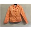 Image 1 : Woven Peach Satin and Chiffon Jacket, Size 6, New with Tag (Retail $1250)