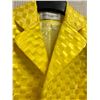 Image 2 : Woven Yellow Satin and Chiffon Jacket, Size 4, New with Tag, Missing Buttons (Retail $1250)
