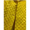 Image 3 : Woven Yellow Satin and Chiffon Jacket, Size 4, New with Tag, Missing Buttons (Retail $1250)