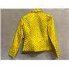 Image 7 : Woven Yellow Satin and Chiffon Jacket, Size 4, New with Tag, Missing Buttons (Retail $1250)