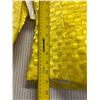 Image 8 : Woven Yellow Satin and Chiffon Jacket, Size 4, New with Tag, Missing Buttons (Retail $1250)