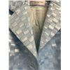 Image 2 : Woven Powder Blue Satin and Chiffon Jacket, No Tag, Missing Buttons (Small Stain)