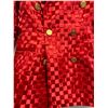 Image 3 : Woven Solid Double Button Blazer - Satin, Red, Size 8, New with Tag (retail $1650)