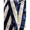 Image 10 : Woven Striped Double Button Blazer - Satin, Navy & White, Size 2, New with Tag (retail $1650)(faint