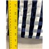 Image 9 : Woven Striped Double Button Blazer - Satin, Navy & White, Size 2, New with Tag (retail $1650)(faint