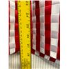 Image 9 : Woven Striped Double Button Blazer - Satin, Red & White, Size 6, With Tag, Faint Stains Retail $1650