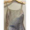 Image 2 : Woven Cocktail Long Dress, White & Brown, New - No Tag (Bust Approx. 34", Waist 32")