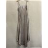 Image 7 : Woven Cocktail Long Dress, White & Brown, New - No Tag (Bust Approx. 34", Waist 32")