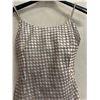 Image 2 : Christina von Fieandt Woven Cocktail Long Dress, White & Brown, New - No Tag (Bust 32", Waist 28")