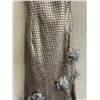 Image 3 : Christina von Fieandt Woven Cocktail Long Dress, White & Brown, New - No Tag (Bust 32", Waist 28")