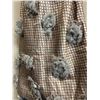 Image 4 : Christina von Fieandt Woven Cocktail Long Dress, White & Brown, New - No Tag (Bust 32", Waist 28")