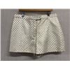 Image 1 : Woven Cream Satin Zippered Shorts, Lined, Size 10, New, No Tag (Retail $250)