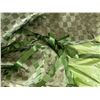 Image 21 : Woven Satin and Organza Gown, Green & Brown (was featured on fashion show runway)