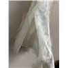 Image 8 : Long Woven White Satin & Chiffon Skirt w/ Ribbon Ties, Size 6, New with Tag (Orig. Retail $750)