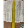 Image 14 : Long White Satin/Organza Skirt and Ribbed Bustier Top, New, No Tag, Size Unknown