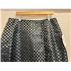 Image 2 : Woven Black Satin Oahu Skirt, Size 10, New with Tag (Retail $550)