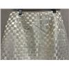 Image 2 : Woven Ivory/White Satin Skirt, No Tag, (Retail $500), Has Faint Stains