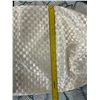 Image 9 : Woven Ivory/White Satin Skirt, No Tag, (Retail $500), Has Faint Stains